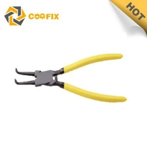 Type américain pointe Fine fini pinces pour circlips extérieurs courbé
